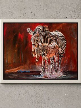 Diana Madaras Zebra Wall Tile